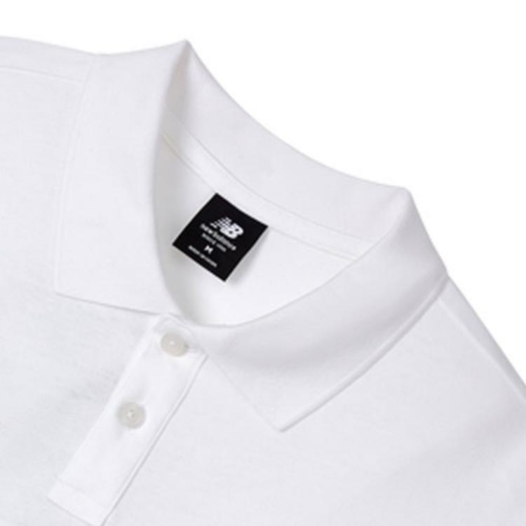 New Balance Polo Shirt Men's White AMT12376-WT