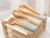 Wooden Play Kitchen Cookware Set: Frying Pan & Rice Cooking Toys for Kids
