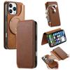 CASENEO For iPhone 16 Pro Case Cross Texture Leather Detachable Magnetic Phone Cover