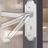Silver Stainless Steel Bathroom Door Lock, Multi-hole Distance Specifications Appearance, Free Delivery