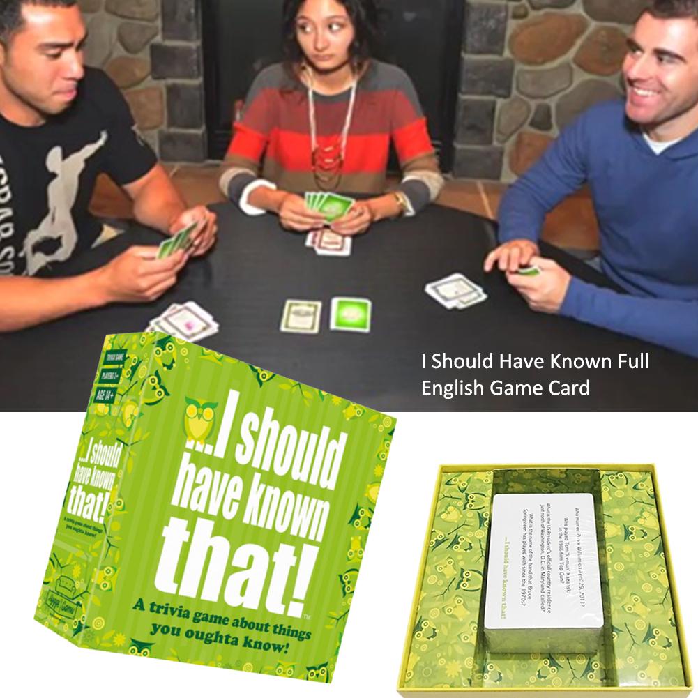 Buy I Should Have Known Full English Game Card at affordable prices — free  shipping, real reviews with photos — Joom