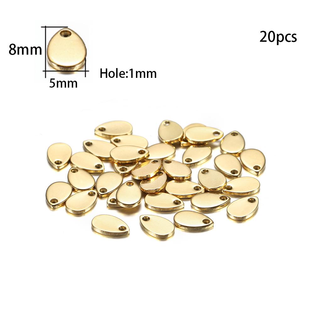 10-50 Stuks Gouden Roestvrij Staal Gepersonaliseerde Hondenhanger Hartvormig Ovaal Leeg Bedel Hanger Bedels Voor Doe-het-zelf Sieraden Maken Benodigdheden