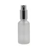 Frosted Glass Essential Oil Bottle with Silver Spray