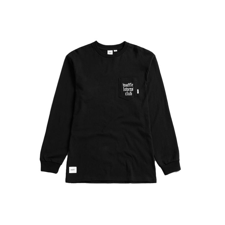 Vans X WTAPS Crossbones Print Pocket Long Sleeve T-Shirt Unisex Tops Black VN0A4TRCBLK1
