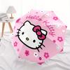 1pc Hello Kitty Floral Pink Circle Umbrella with Plastic Handle,Suitable for All Seasons Home Travel Outdoor UmbrellaSanlio113