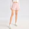 Anta Training Series Solid Color Mid Waist Fake Two Piece Straight Casual Shorts Women Shorts Soft-Pink 962427507-3