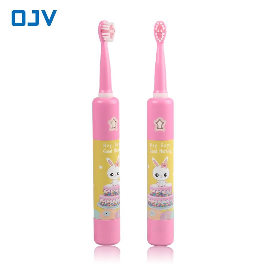Kids' Sonic Electric Toothbrush Set, Ages 3-9, 3-Speed, USB Rechargeable, with Timer and Music.
