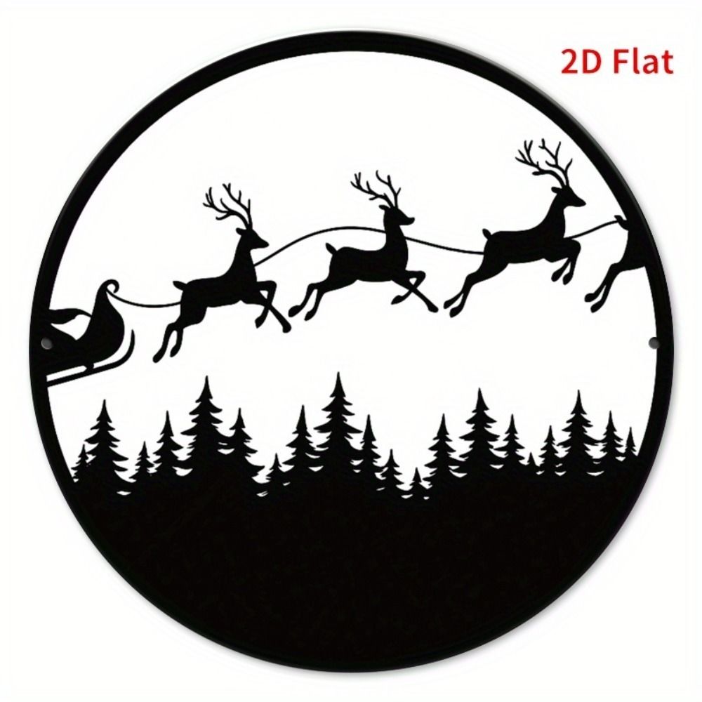 2D Flat Metal Wall Sign Decor