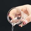 Bicchieri di vetro a base larga da 10ml 25ml 50ml 100ml 150ml Bicchiere graduato trasparente Strumento di bellezza