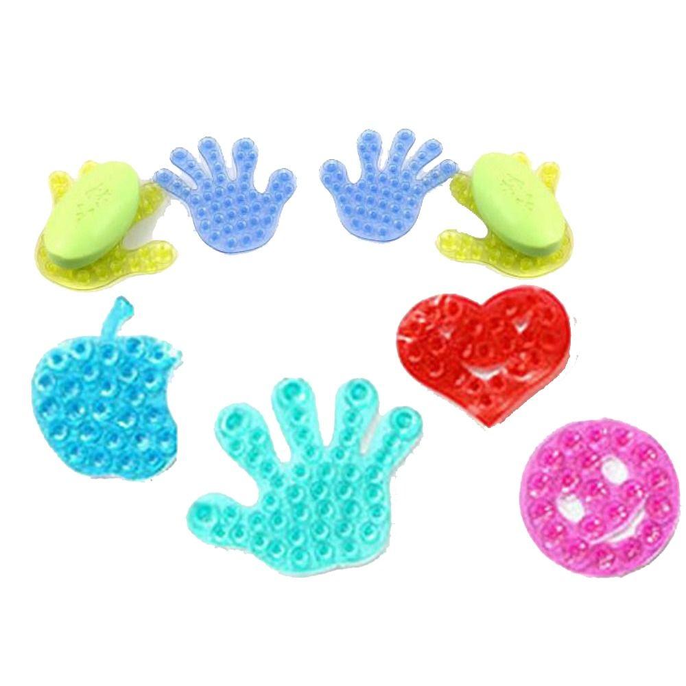 

Cute Double PVC Cartoon Shape Anti-slip Window Sticker Suction Cup Soap Sucker Bathroom Accessories random