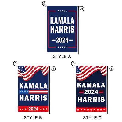 Kamala Harris Flagge Doppelseitig Harris für Präsidenten Flaggen mit Lebendiger Farbe Innen Außen Banner für Hof Rasen Garten Dekoration