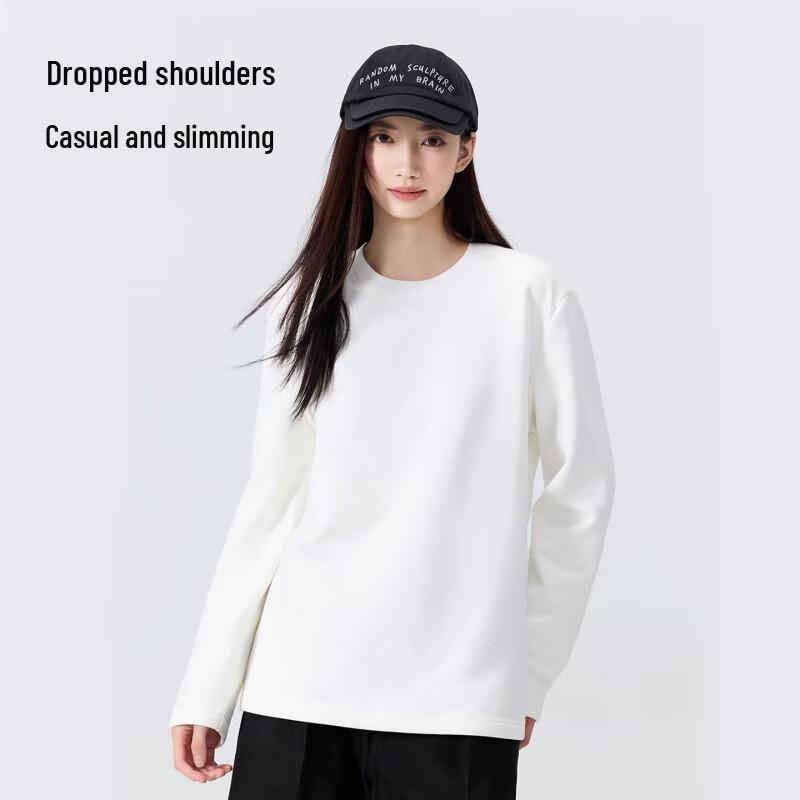 MINISO Men's Thermal Anti-Bacterial Fleece-Lined Crewneck Base Layer