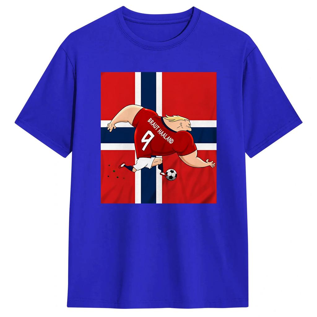 Erling Haaland 2026 T Shirt Beach Harajuku T Shirts Unisexs 100 Cotton O Neck Oversize Tees ShortSleeve Vintage Tshirt