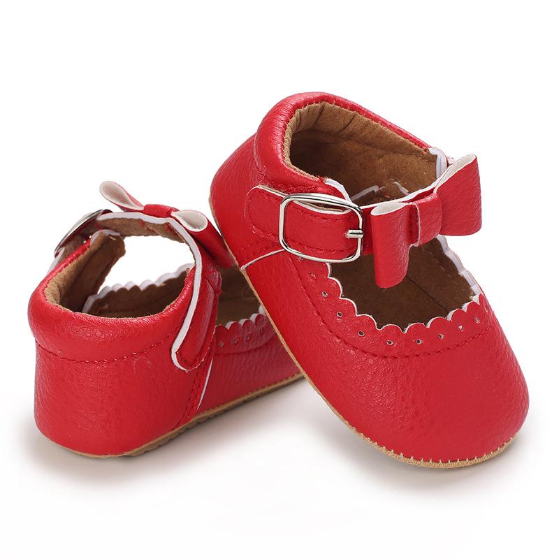 Jaro a podzim Dětská batolecí obuv 0-1 rok Měkký spodek Dětská obuv Měkká gumová podrážka Prodyšná princezna Boty