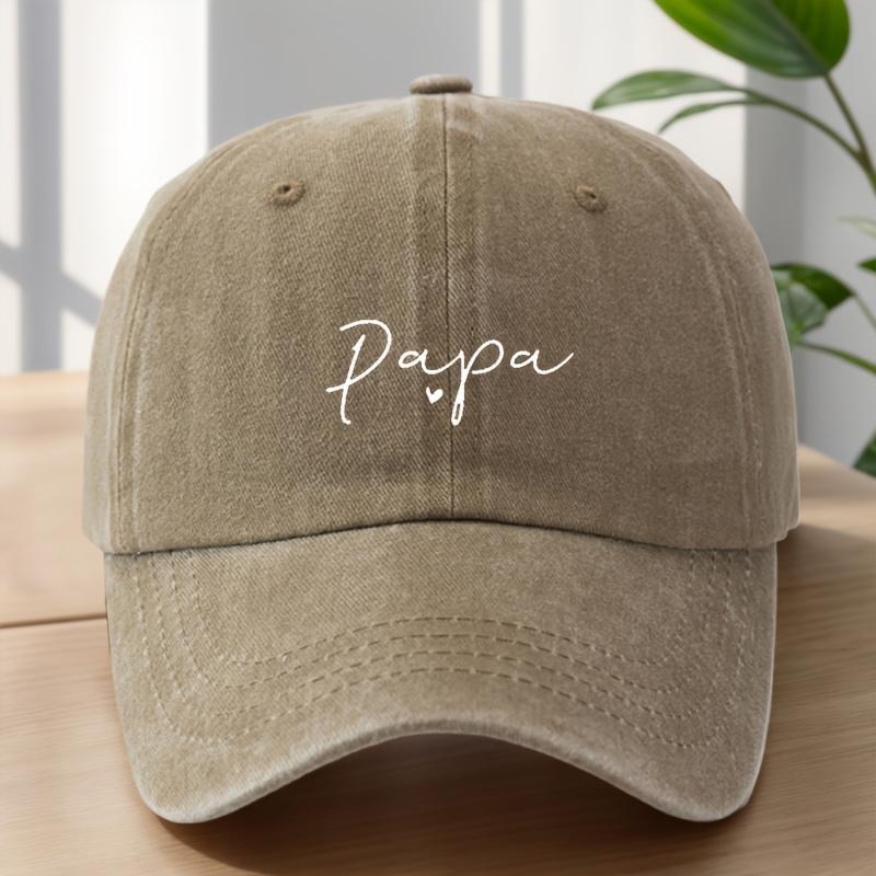 Unisex Women Duckbill Baseball Cap with Papa Letter Print Adjustable Suitable for Outdoor Casual Wear Trendy Duckbil