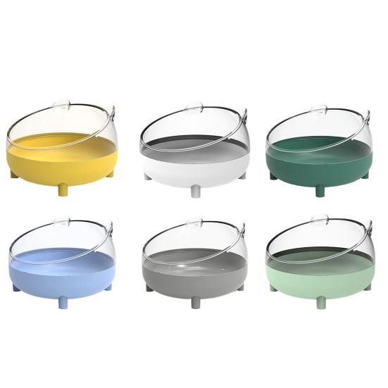 Bañera para hámster Resistente a caídas Forma bonita Fácil de lavar Panorámica Transparente Gran espacio de descanso Doble uso