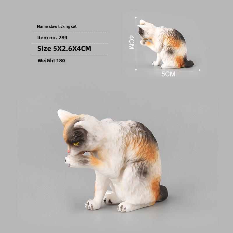 

Детский набор игрушек «Черно-белый котенок» — китайские сельские украшения в виде кошечки