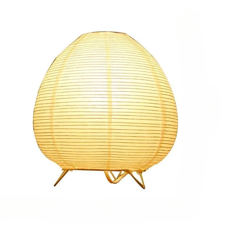 

Japanese Style Lantern LED Table Lamp Living Room Bedroom Bedside Rice Paper Light Study Homestay Creative Room Decor Lighting US Plug