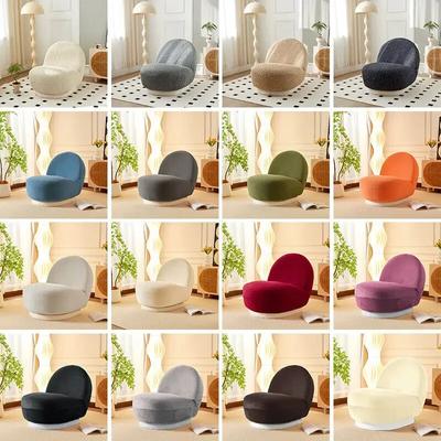 Unifarben Dick Elastische Sofabezüge Französischer Pacha Stuhl Wolkensofa Sesselbezug Dicke Überwürfe Wohnzimmer Stretch Sofabezug