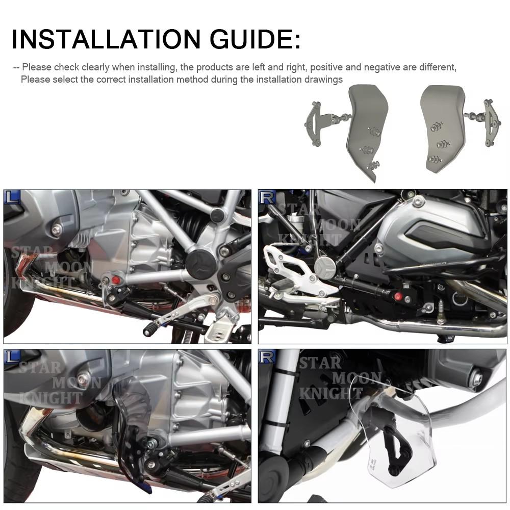 Motorcycle Splash Foot Protector Guard Rear Brake Lever Pedal Shift Cover For BMW R1250GS R1200GS LC ADV R 1200 RS R 1250 RS
