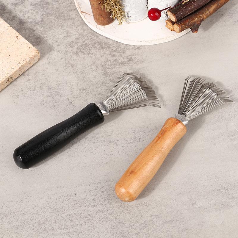 Holzkammreiniger Empfindliche Reinigung Abnehmbare Haarbürste Kammreiniger Werkzeug