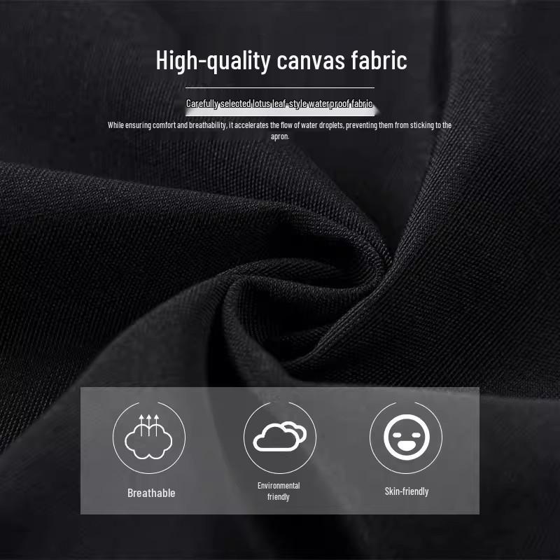 Waterproof Oil-Proof Canvas Apron for Coffee Shop and Kitchen Use