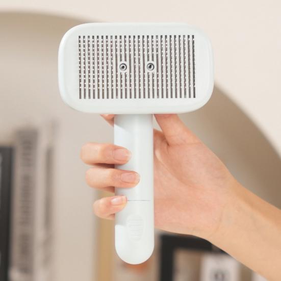 Haustier Ionenbürste Haustierhaarkamm mit Dual-Ionen-Generator Selbstreinigende Fellpflege