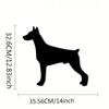 Plaque Murale Métallique Doberman Pinscher Silhouette De Chien Décoration Murale Élégante, Hanging Wall Art, Et Décor Métallique