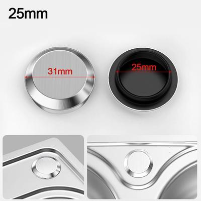 New Stainless Steel Sink Plug Anti-leakage Silver Faucet Hole Cover Drainage Seal Plug Bathroom