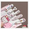 2/5 Stück Hellokitty Haarspangen Dreieckige Wellen-Haarspangen Entenschnabel-Haarspangen Haarschmuck Süß Und Cool Silber Katze Kawaii
