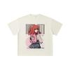 260 GSM Double Yarn 32 Count 100% Cotton Bocchi The Rock V2 Kita Print Unisex Heavy Cotton T Shirt