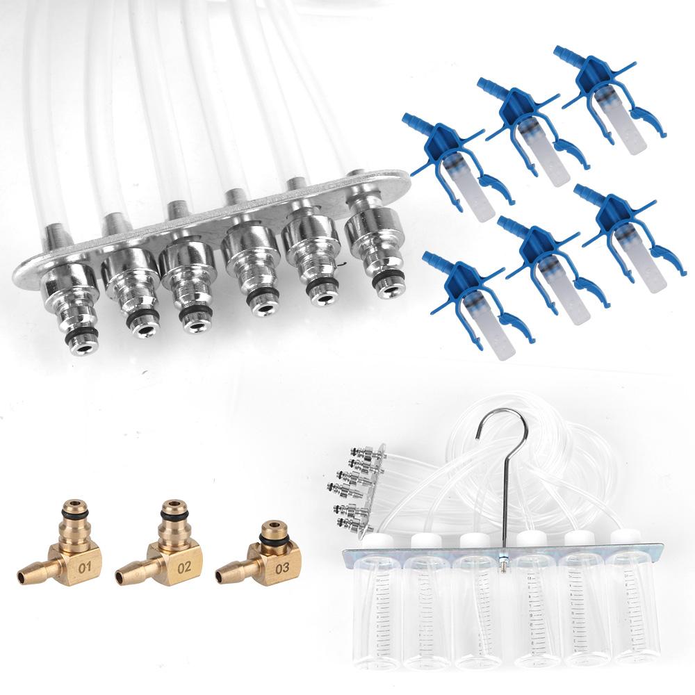 Taşınabilir Hızlı Bağlantı Araç Test Seti Oto Teşhis Aletleri Motor Yağı Basıncı Test Kiti Yakıt Enjektörü Göstergesi Tespit Aletleri Araba Aksesuarları
