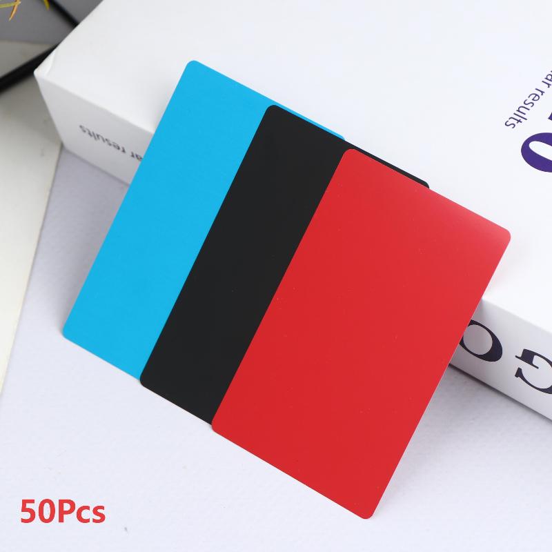 50 Buc. Blankuri Gravură Laser Foaie Aluminiu Cărți de Vizită Gravură Laser Multifuncționale DIY Cărți Cadou