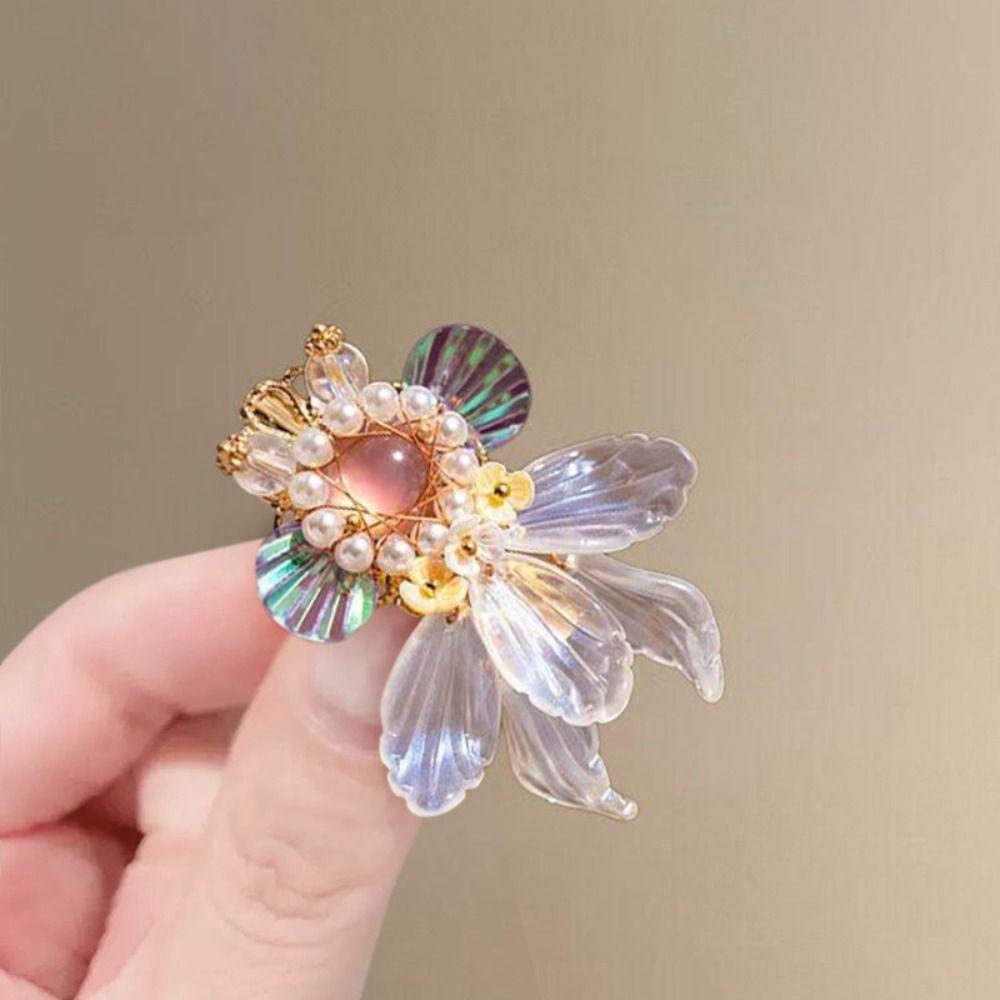 Colorful Hair Clips Cute Design Hanfu Accessories Jewelry Elegant Duckbill Clip Hair Decoration
