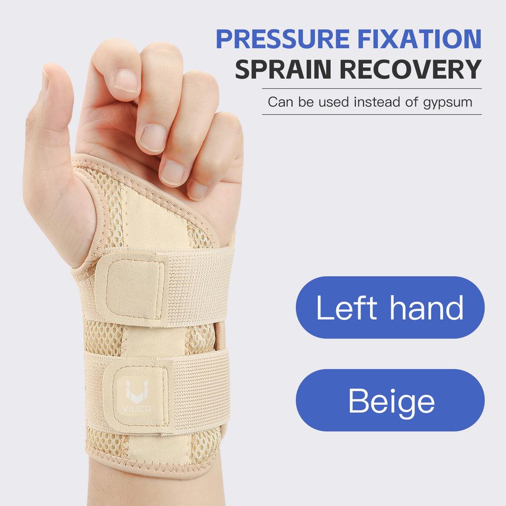 Adjustable Dual Strap Wrist Guard for Finger Joint Pain Relief with Thumb Support Thin Design