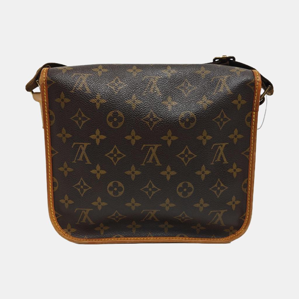 [Pre-Owned] Bosphore Small Brown Coated Canvas Monogram Crossbody Bag - Good #1OYWVB7