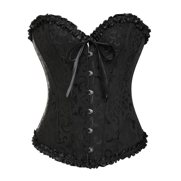 Steampunk Overbust Corset Top Womens Lace Up Boned Bustier Hourglass Corselet Bodyshaper