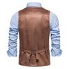 2023 Spring Slim-fit Suede Single-breasted V-neck Men's Waistcoat