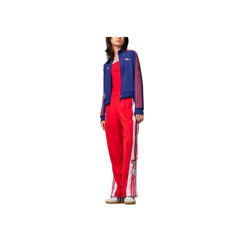 adidas Originals X Arsenal Collaboration SS25 Icons Brand Logo Minimalist Fashion Versatile Long Sleeve Jacket Women Jacket Blue JF0550