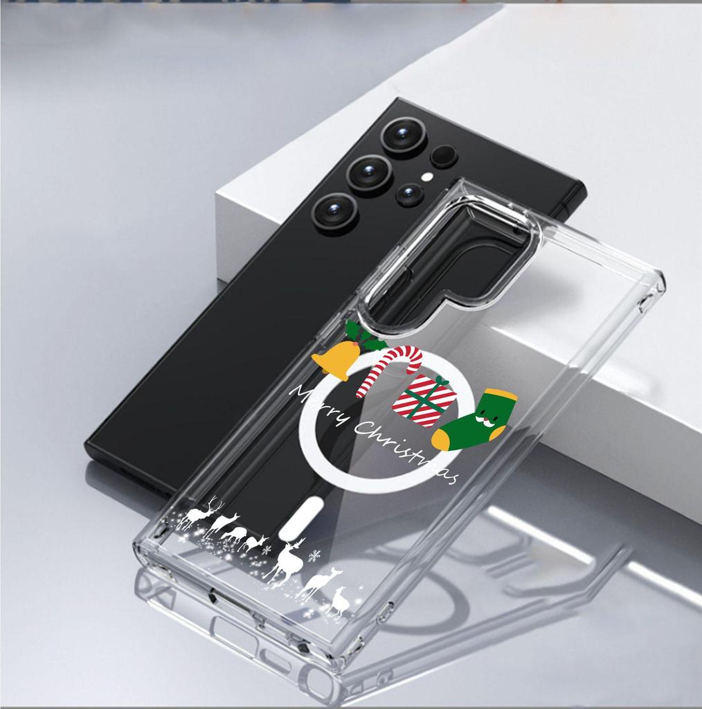 Transparent Magnetic Case for iPhone 15/16/17 Pro Max - Full Coverage Christmas Gift