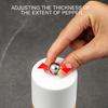 6 Inch Spice Grinder Manual Rotor Adjustable Coarseness Wood Ceramic Natural Pepper Salt Grinder for Kitchen