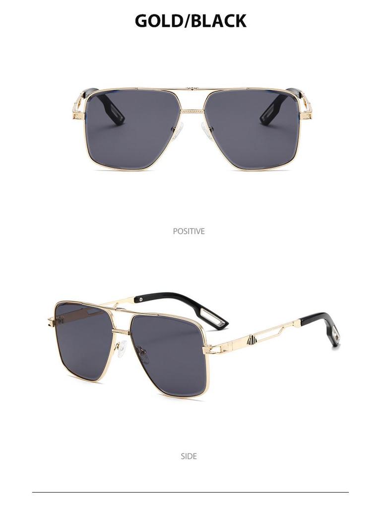 Double Beam Aviator Sunglasses - Sports UV400 Anti-UV Retro Style