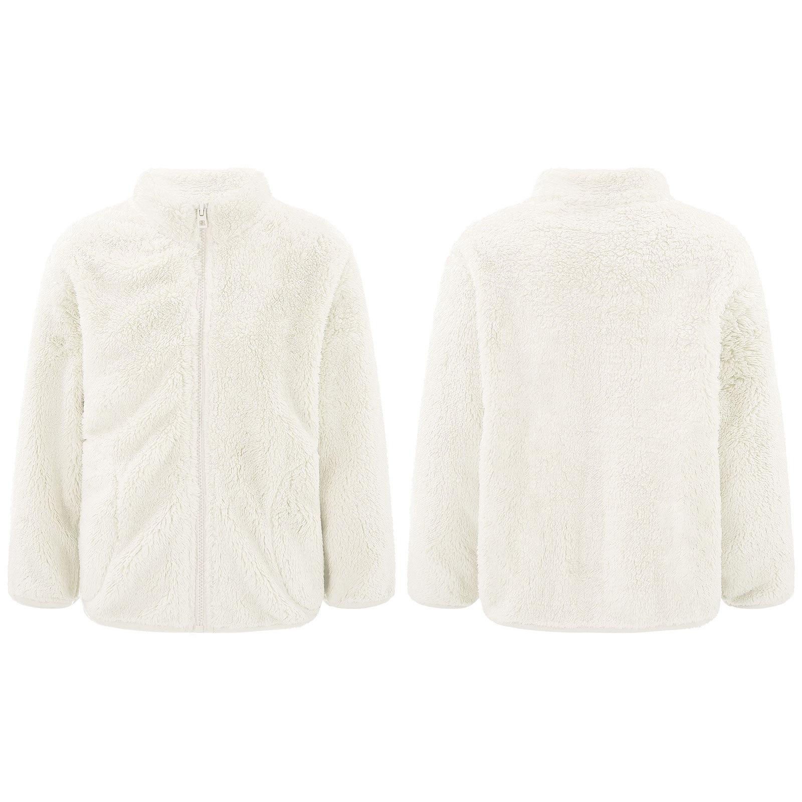 

Стильний одяг для дітей, хлопчиків, дівчаток, верхній одяг, довгі рукави, комір-стійка, застібка-блискавка 11-12 Years бежевий