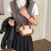 New Korean Style Genuine Leather Top Handle Bag Casual and Simple Shoulder Bag Women Fashionable and Versatile Commuting Bag