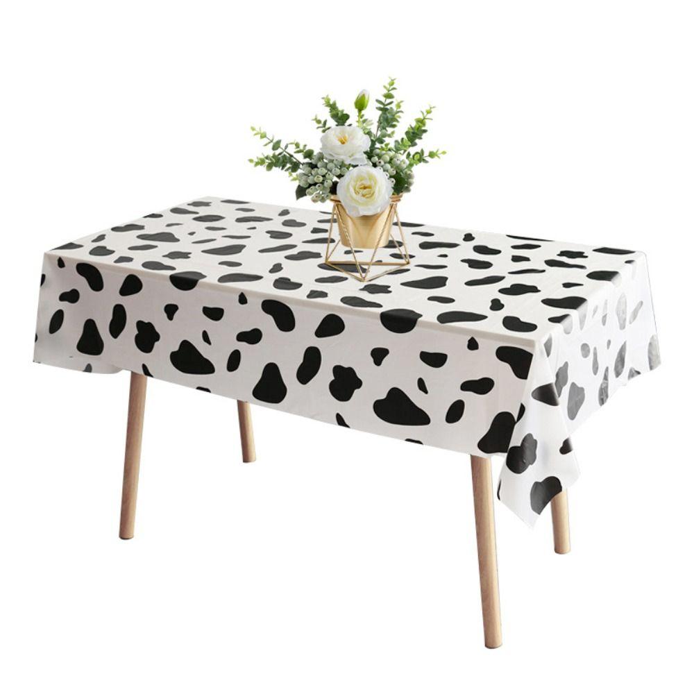 Disposable Cow Print Tablecloth Picnic Cloth Table Decorative Cloth  Birthday/weeding Party