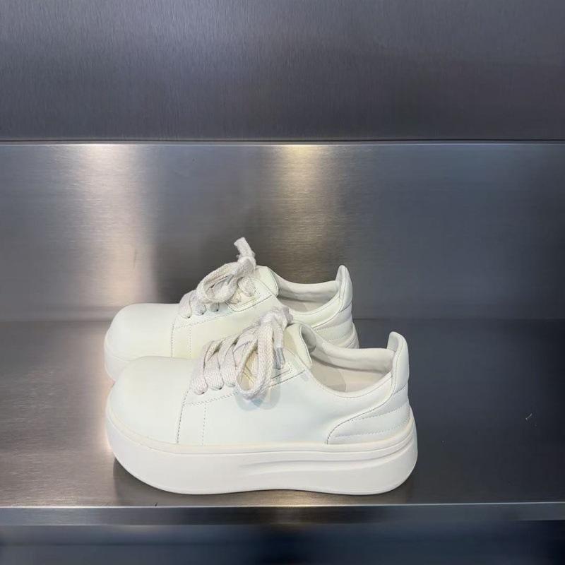 

Туфли куклы манго женские 2025 весна и осень новая платформа повседневные туфли-хлебушки спортивная мода универсальные белые туфли тренд 40 белый