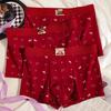 Red Pure Cotton Men's Boxer Briefs - Year of the Horse Gift Box Edition.