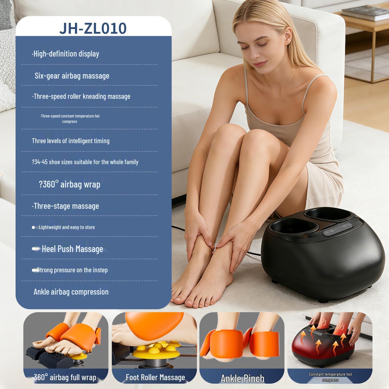 Smart Automatic Foot & Leg Massager with Airbag Kneading EU Plug