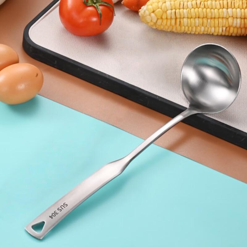 JieXing 304 Stainless Steel Long Handle Ladles & Slotted Spoons