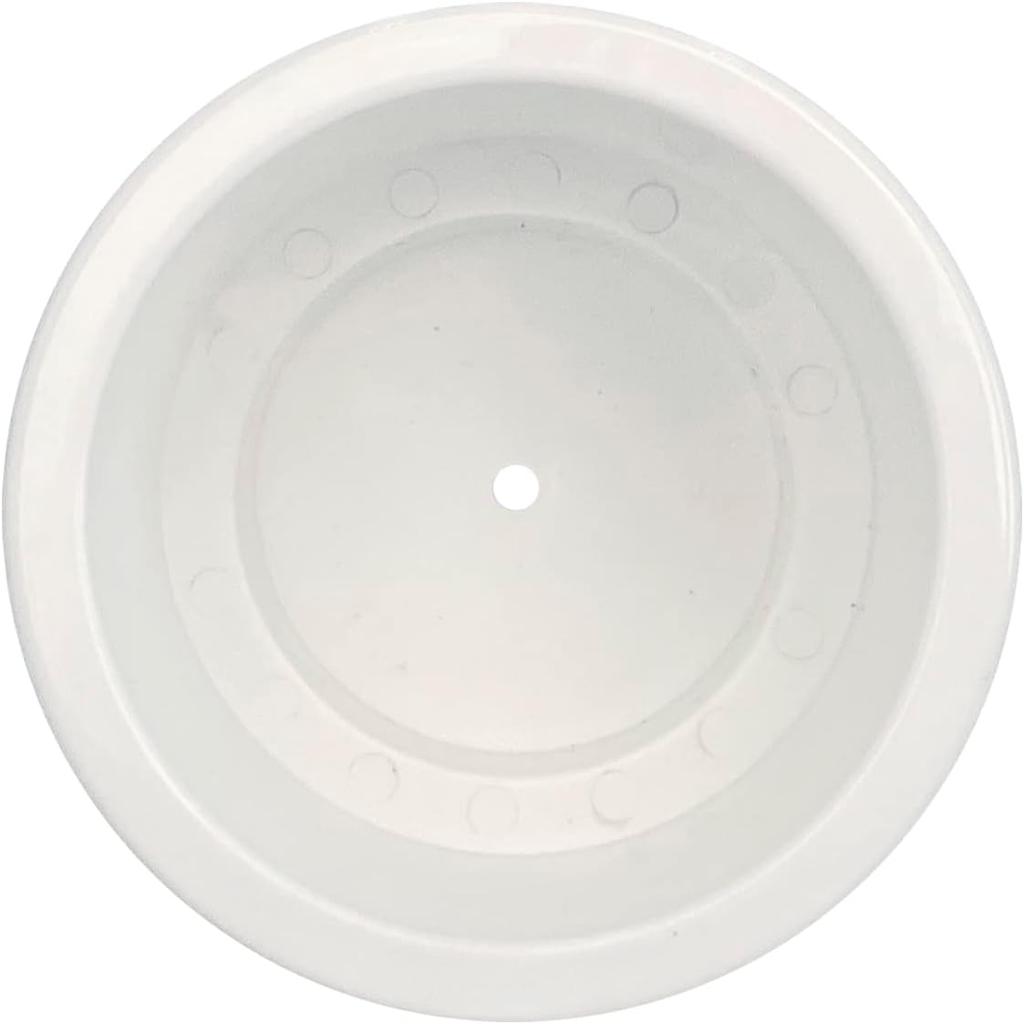 Yuanhe White Plastic Cup Drink Holder Ert With Drain For Boat Car Marine Rv, 4PCS